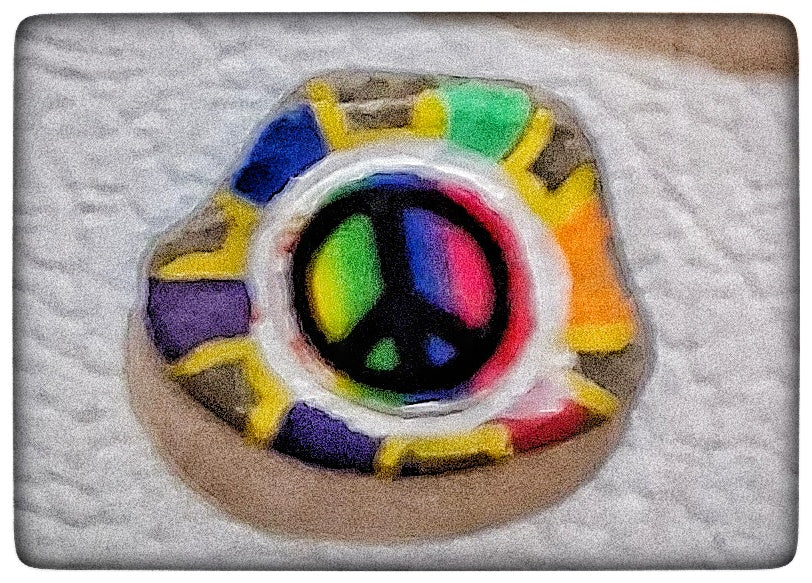 Peace sign Rock magnet#rockstar1601