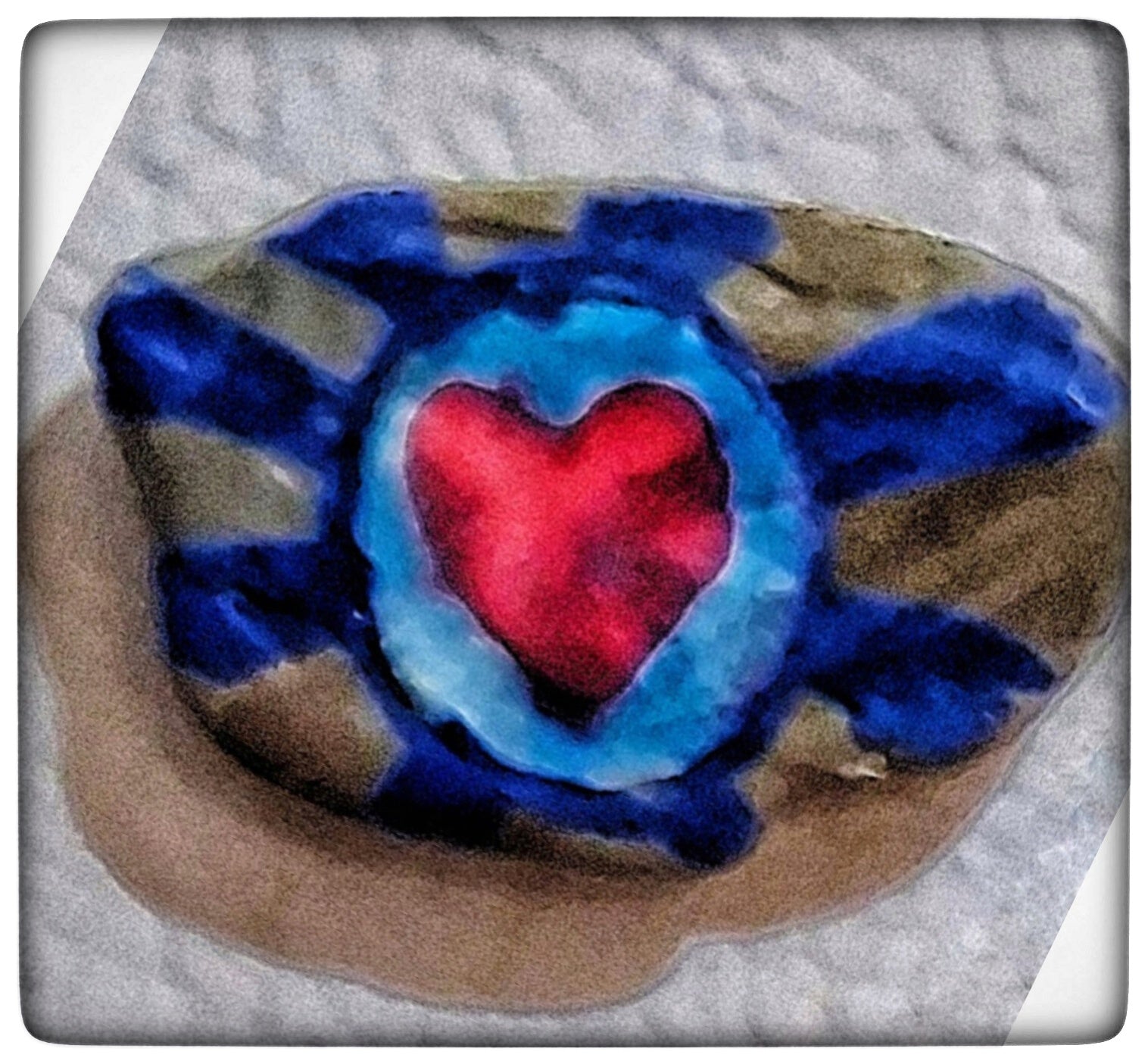 Heart Rock magnet#rockstar.1602